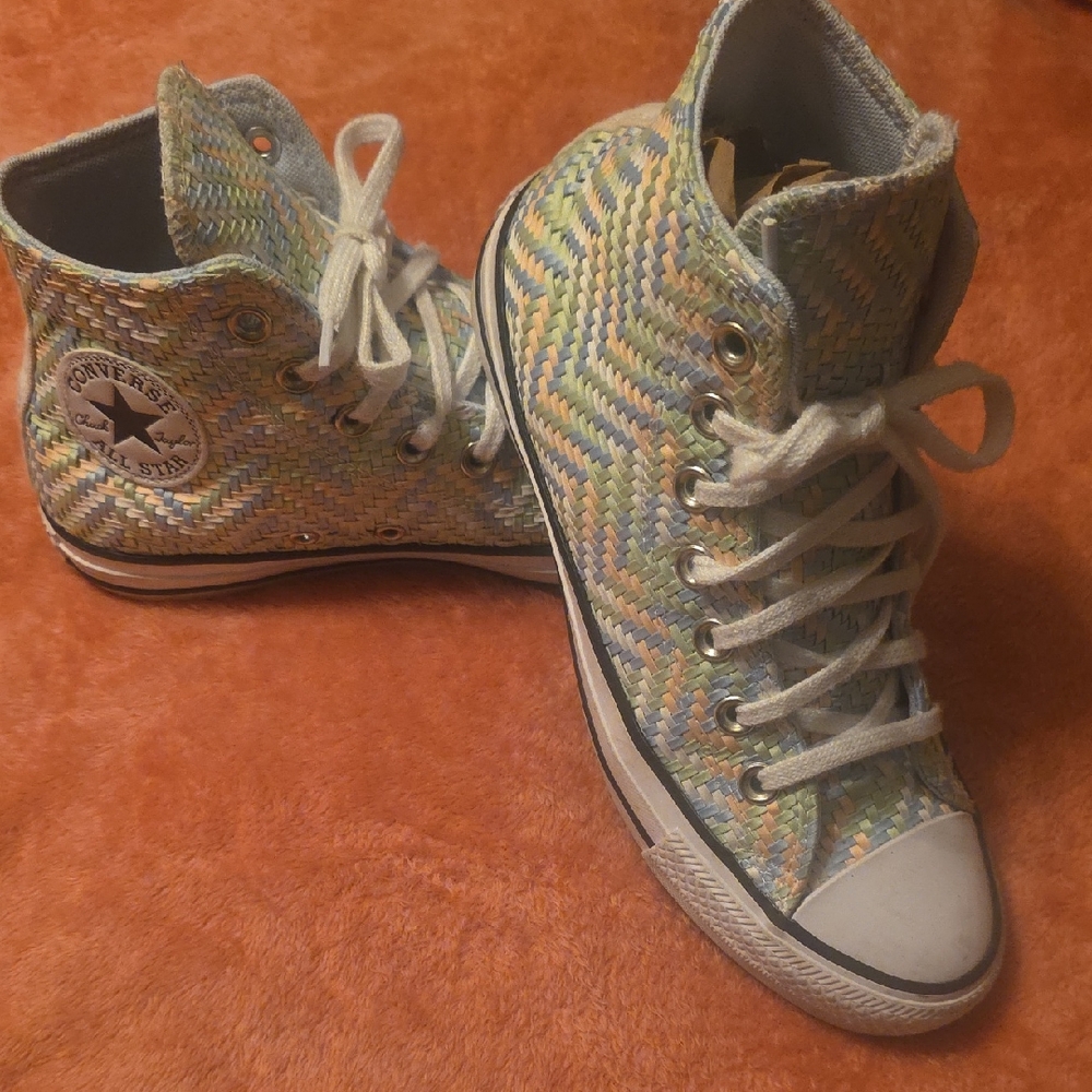 Converse Wmns Chuck Taylor High 'We Miss Festivals - Chambray Blue' 7.5US EUC